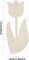20-Pack Wooden Tulip Cutouts – 6" DIY Flower Crafts, Hanging Ornaments & Gift Tags for Home or Party Decor